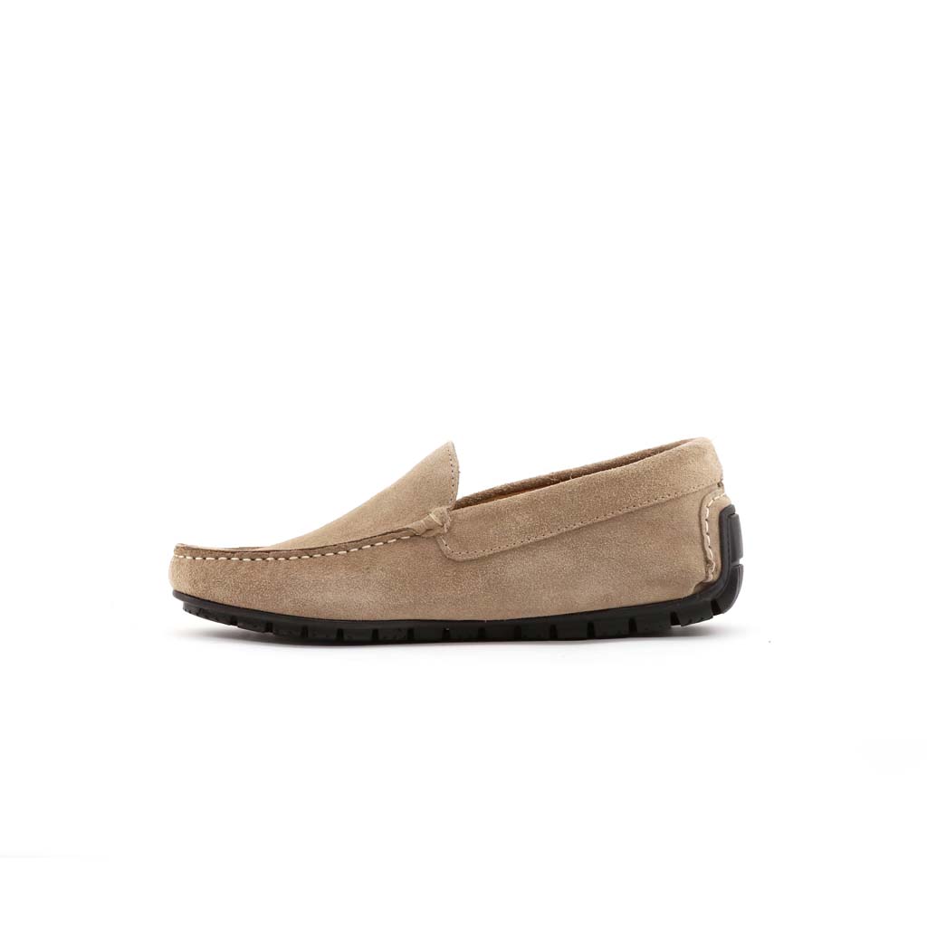 Club Style Mocassino Car Shoe Camoscio Beige